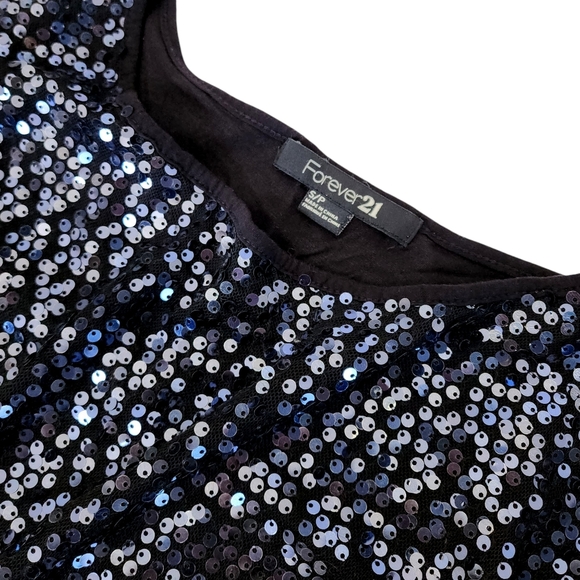 Sequin Crop Top - Picture 2 of 3